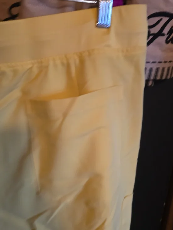 Yellow Drawstring Women's Scrub Pants - Picture 6 of 6